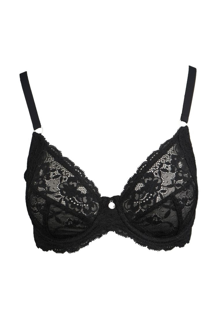 Silhouette Cascade Soft Full Cup Bra Black — Sandras-Online