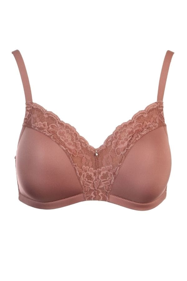 Buy Amour Secret Padded Wired Demi Coverage Push Up Bra - Nude at Rs.660  online