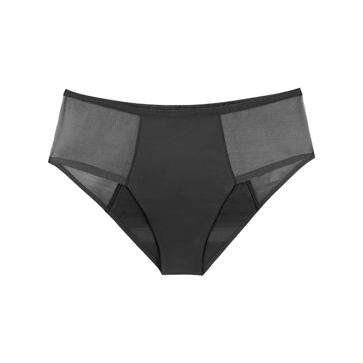 Leak Proof Lace Cheeky - Black (Moderate) - Chérie Amour