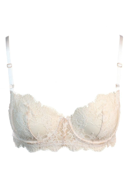 Aurelia Bra by Fantasie, White Floral, Half-Cup Bra