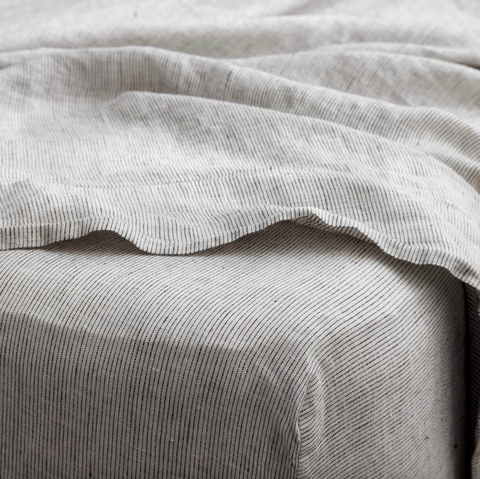 Stonewashed Linen Fitted Sheet