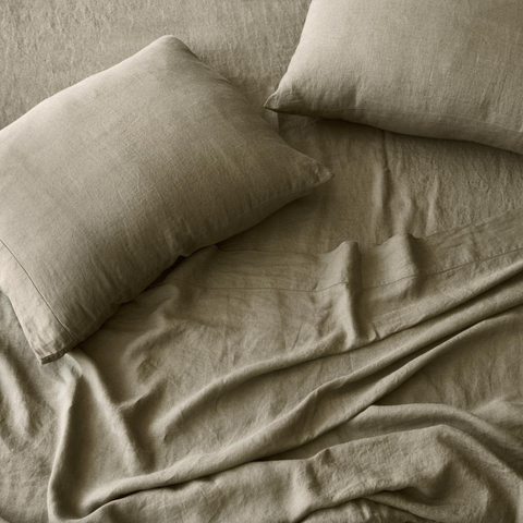 Stonewashed Linen Sheet Set