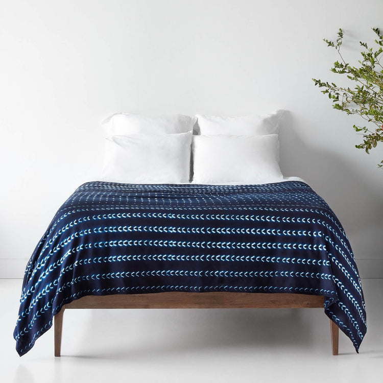 Arala Indigo Bed Blanket