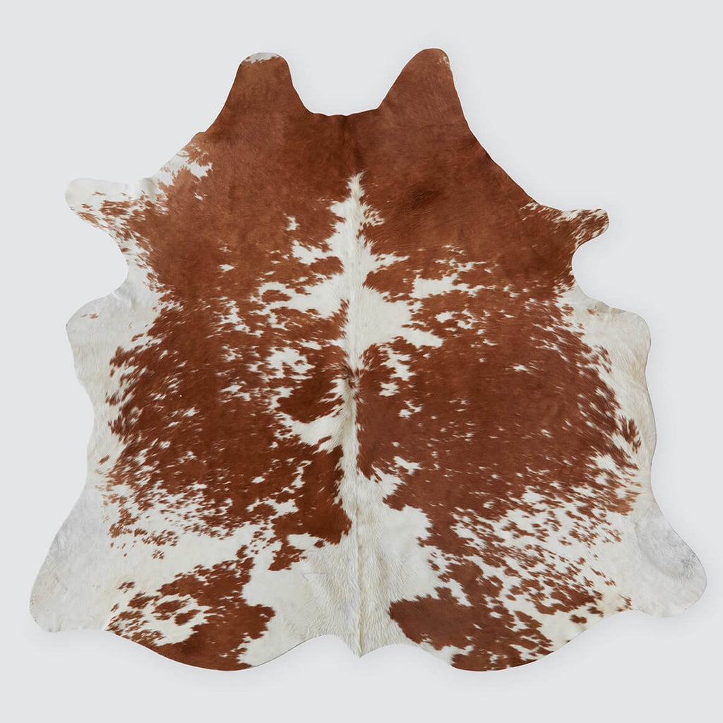 Brown White Cowhide Rug Natural Argentinian Cowhide The
