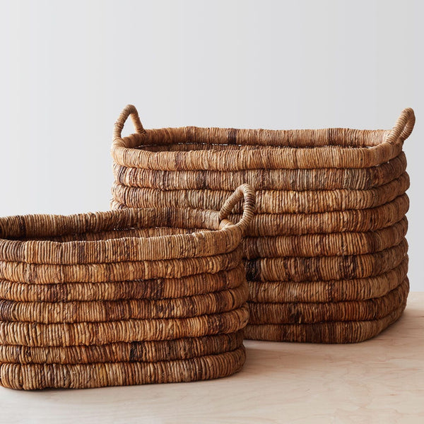 Mercado Storage Baskets Round | Large | Tan - The Citizenry