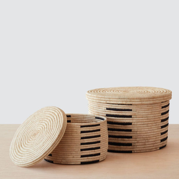 Padma Round Storage Basket | Small | Tan - The Citizenry