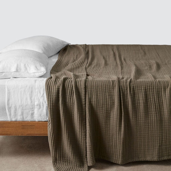 Organic Resort Cotton Bed Sheet Set | Full | Solid Light - The Citizenry