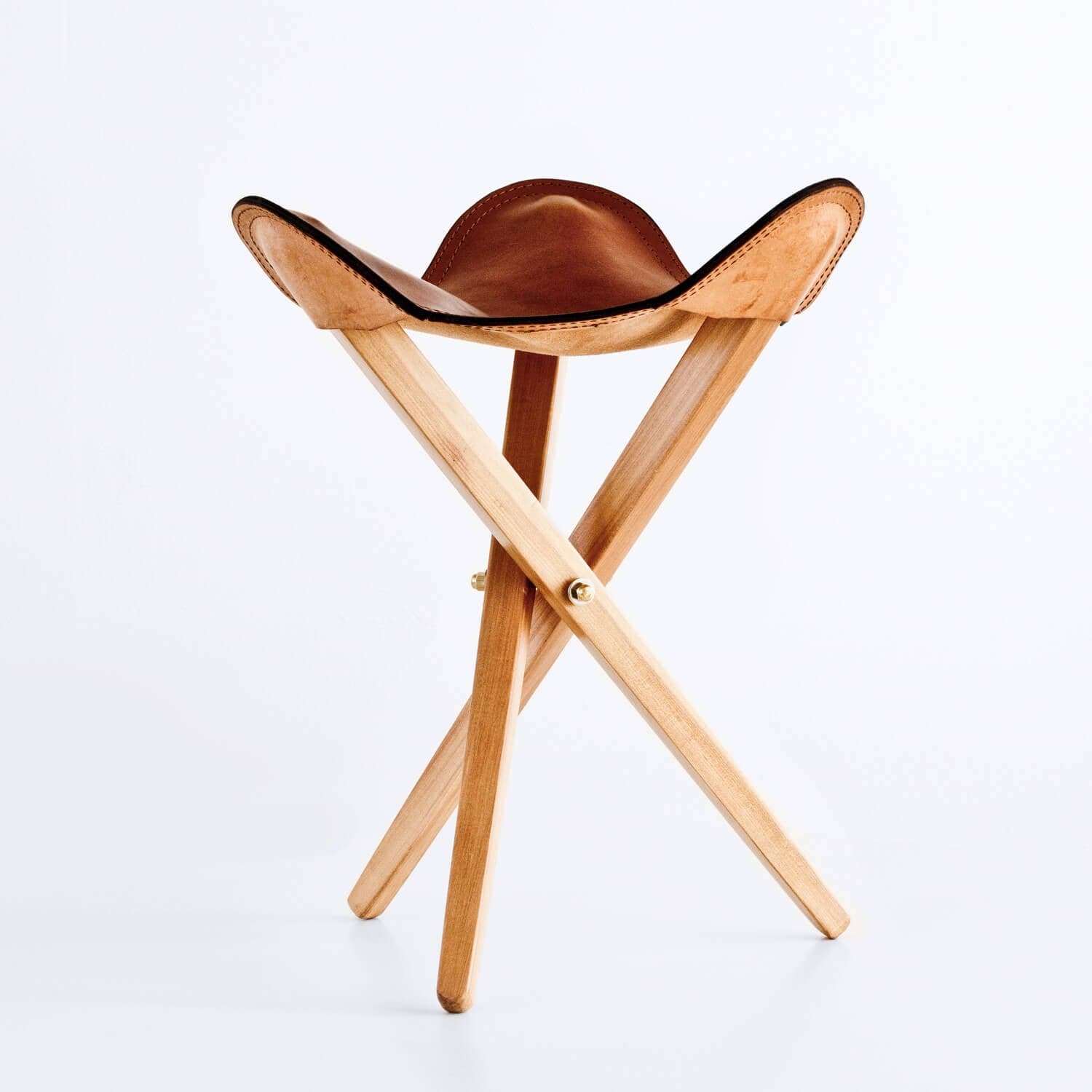 leather camp stool