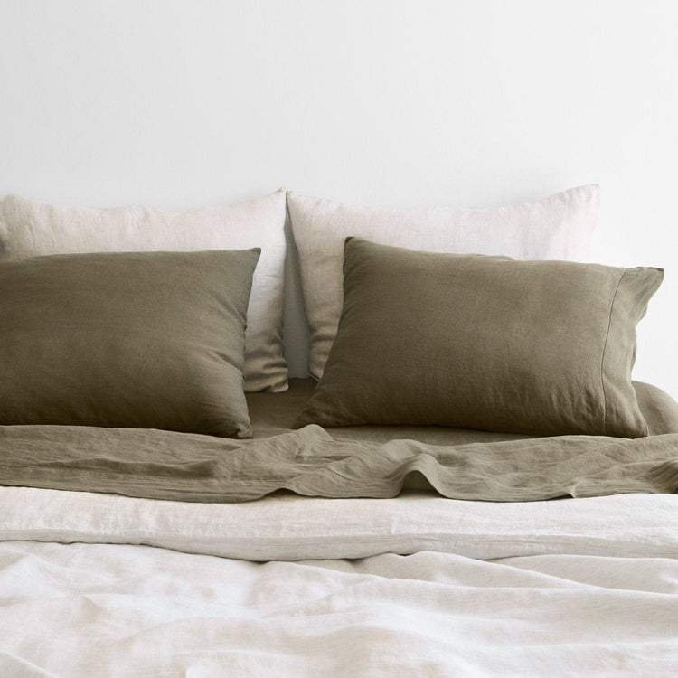 Stonewashed Linen Bed Bundle - Earth Series