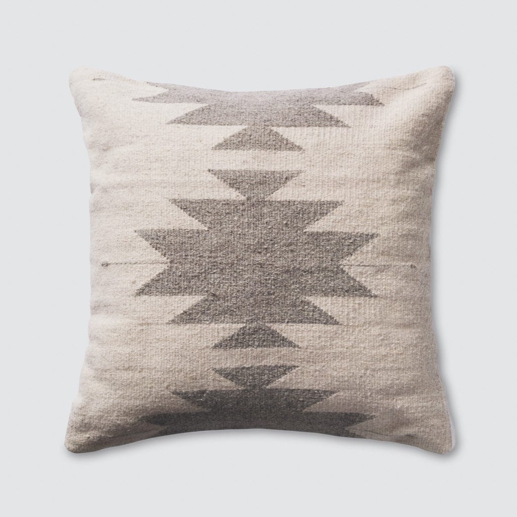Aztec Throw Pillows In Cream Grey Inspired By Zapotec Patterns
