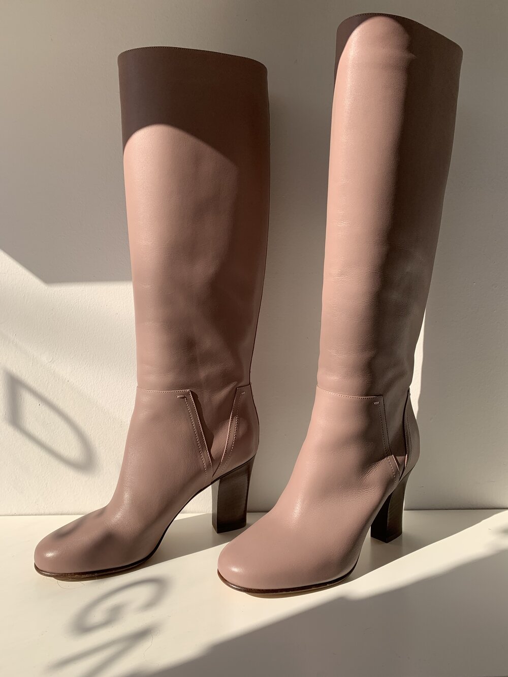 Valentino Knee-High Lovestud Boots