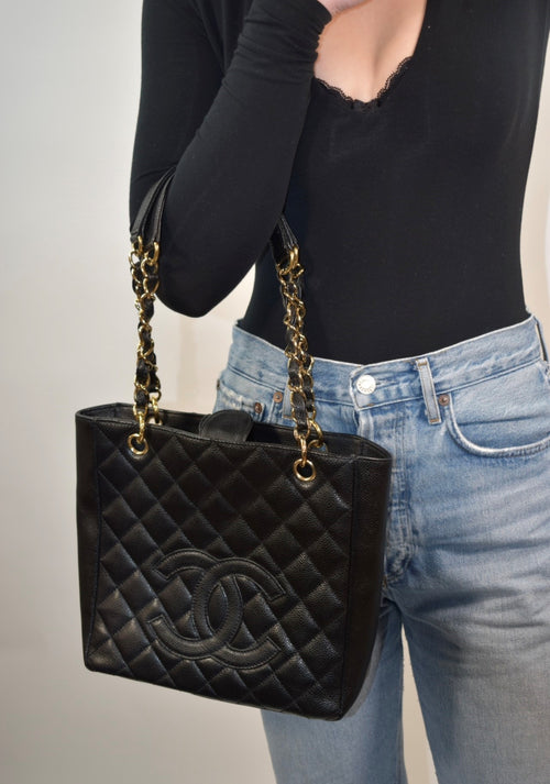 Chanel Caviar Petite Shopping Tote – Designer Exchange