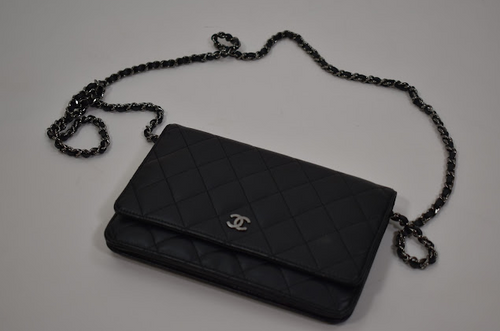 Chanel Mini Wallet On Chain with Bag Charm Black (AP3316-B10712