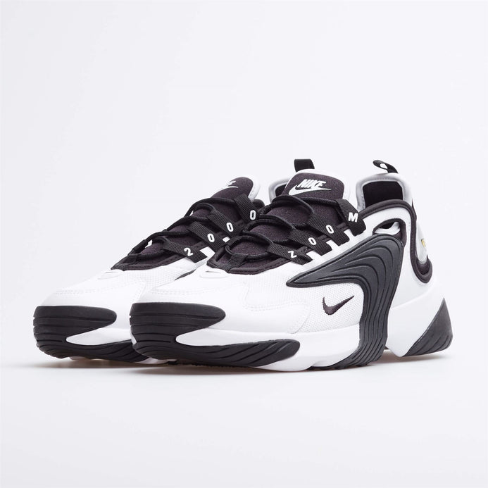 nike black and white athletic shoes