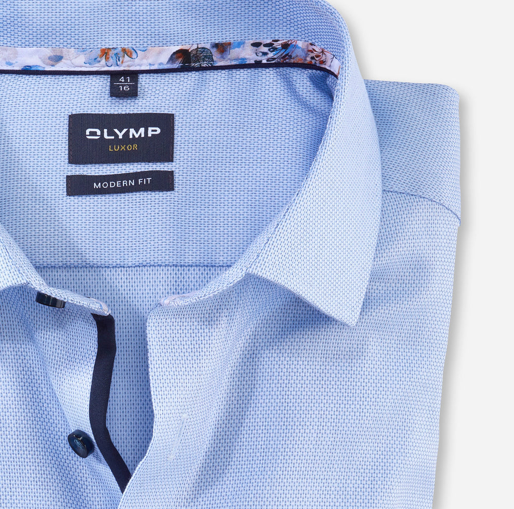 Olymp Luxor Modern Fit Shirt - Purple (Organic) - Galvin for Men