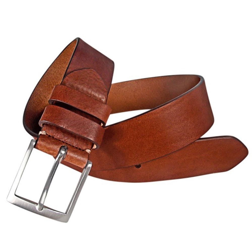 Leyva Calf Leather Belt Dark Brown - Quality Shop