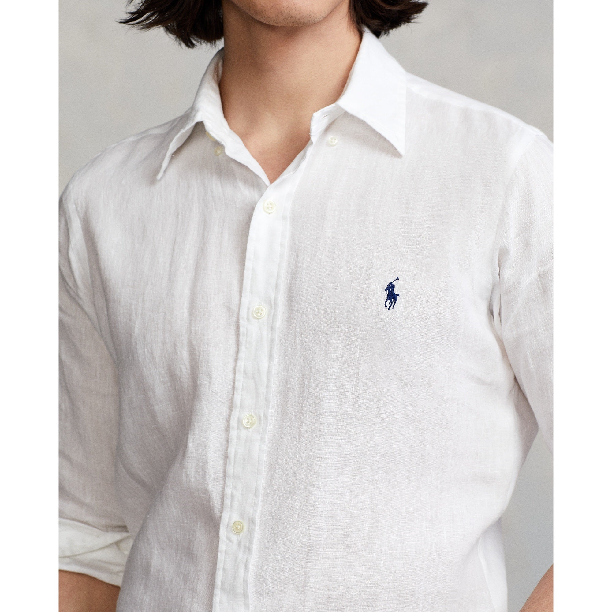 Polo Ralph Lauren Long Sleeved Sport Shirt - White - Galvin for Men