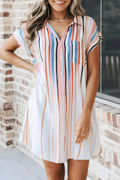 {{Pre Order}} The Millie vertical stripe shirt dress