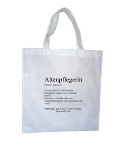 Personalisierbare Tasche "ALTENPFLEGER / ALTENPFLEGERIN", Geschenk, Einkaufstasche