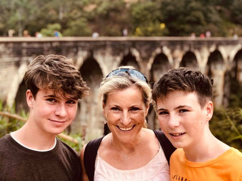Liza Rowan with sons - honest & gentle Q&A interview
