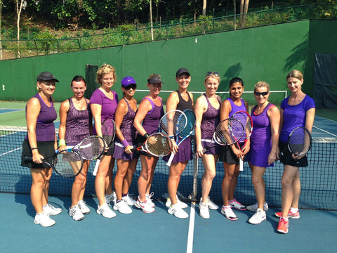 Liza Rowan women's tennis group