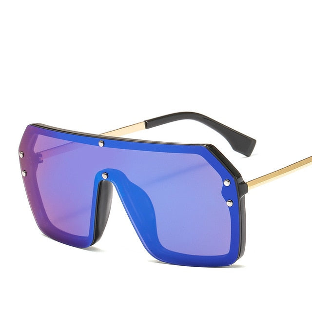 Modern Frameless Sunglasses Royal Blue Royal Shade By Midas 