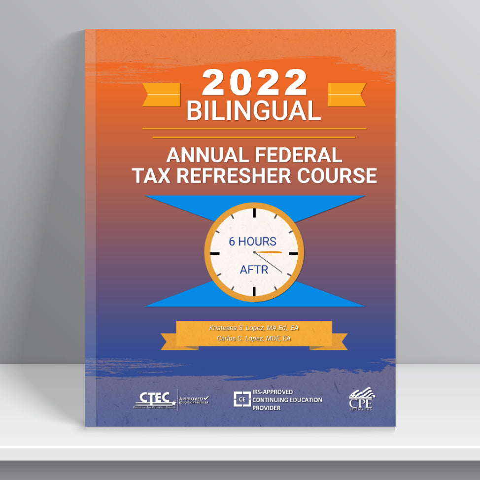 Bilingual Annual Federal Tax Refresher Tax Bizz Training