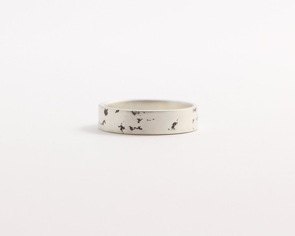 Distressed Ring Medium Ash Hilton Jewellery