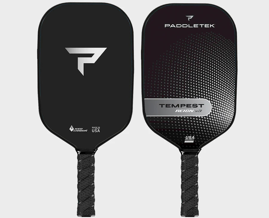 Paddletek Tempest Reign V3 Pickleball Paddle Carbon Anna Leigh Waters Platinum Silver