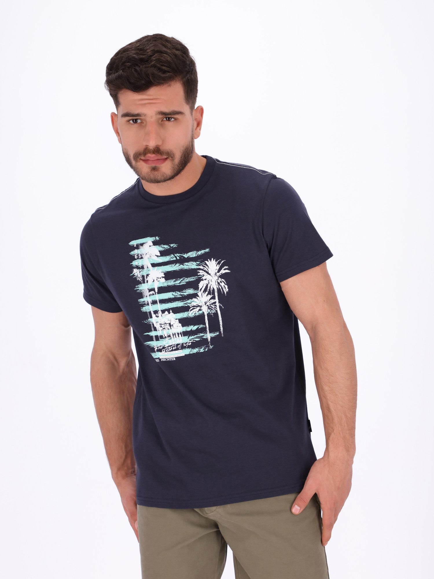 Daniel Hechter Front Print Crew Neck T-Shirt – TFK