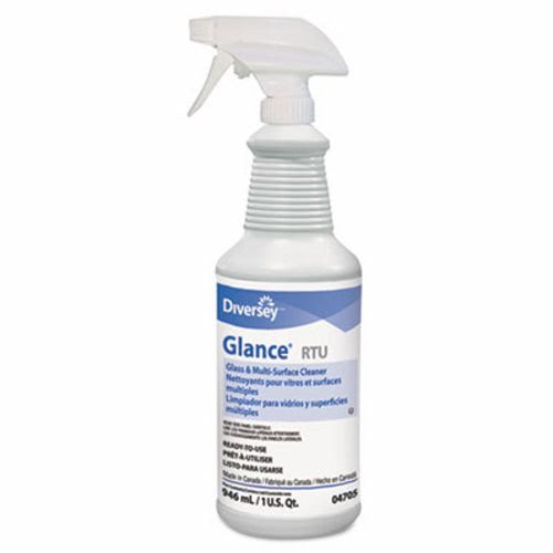 Glance RTU Glass & Multi-Surface Cleaner, 32 oz, 12 Spray Bottles