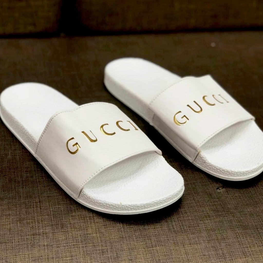 gucci flip flop [white / black]