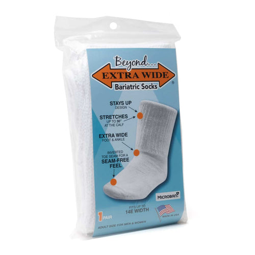 2 Pack - Beyond Extra Wide Bariatric Socks – Extra Wide Sock Company