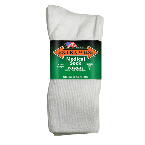 Extra Wide Athletic Crew Socks for Men (3 Pack) (8-11 (up to 6E wide),  Navy) : : Clothing, Shoes & Accessories