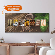 Matthew Canvas Name Art Painting Spell You Name frame - Craft Beer Style - customphototapestry
