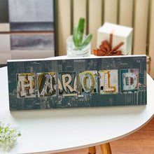 Harold Canvas Name Art Painting Spell You Name frame - Urban Neon Style - customphototapestry