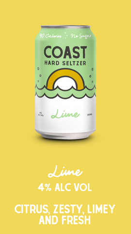 Coast Hard Seltzer Lime