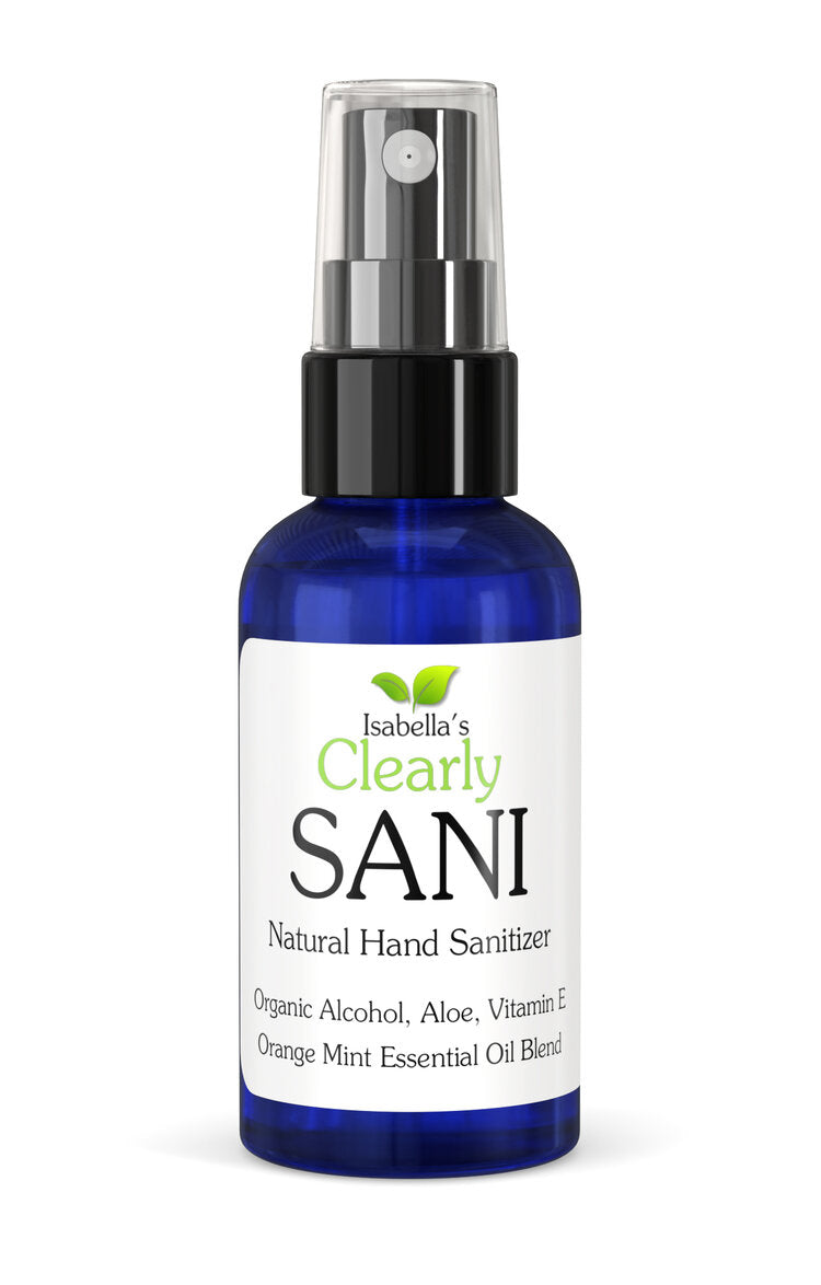 Isabella S Clearly Clearly Sani Organic Lavender Herb Hand Sanitiser With 75 Alcohol The Organic Boutique