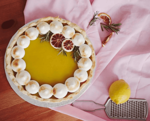 FRIDA KAHLO | lemon meringue tart by the Female Flaze vegan bakery.