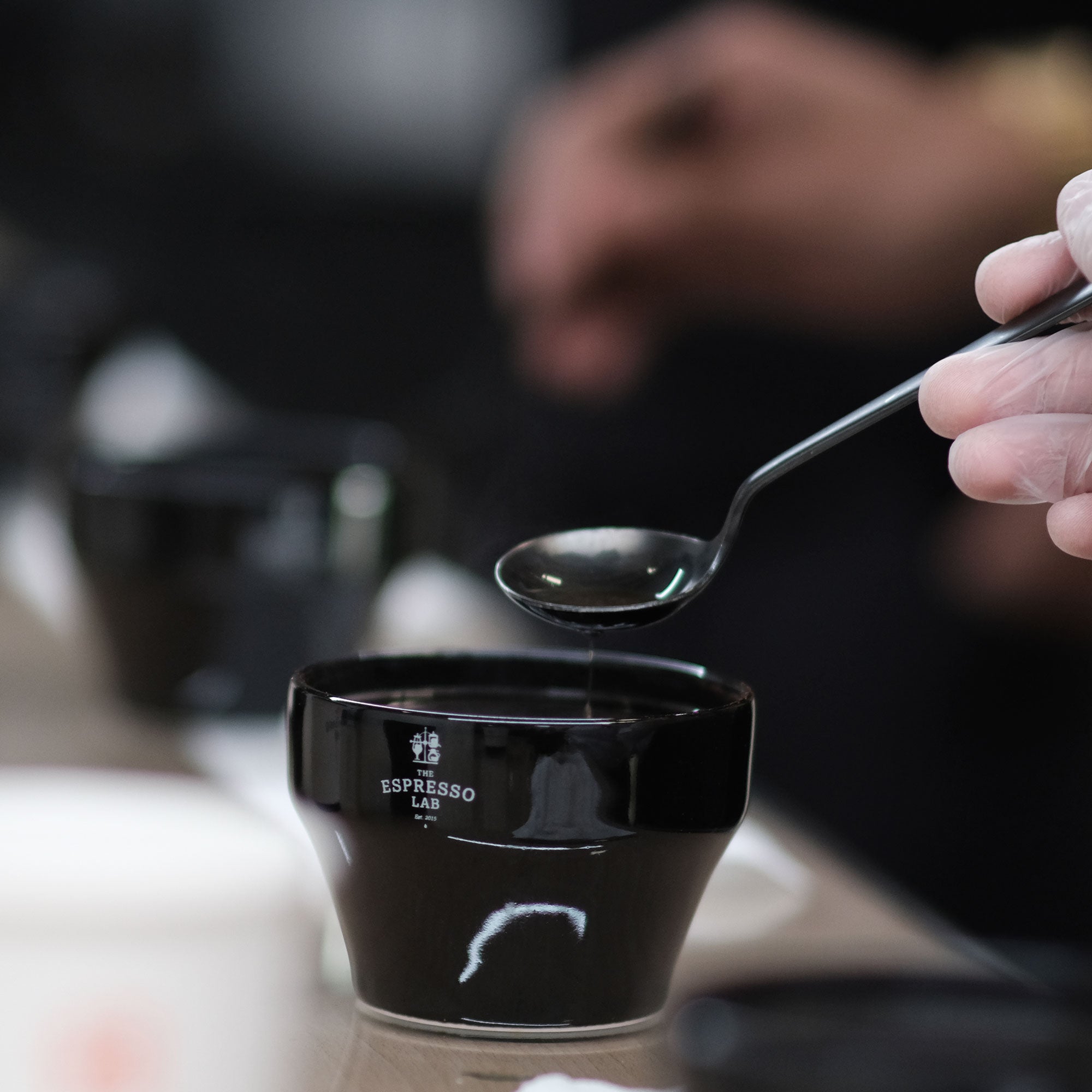 Hario Cupping Spoon Tetsu Kasuya Model photographed at The Espresso Lab Roastery