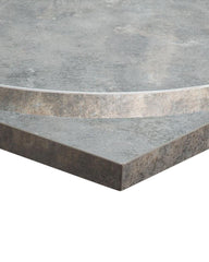 Anthracite metal rock table top