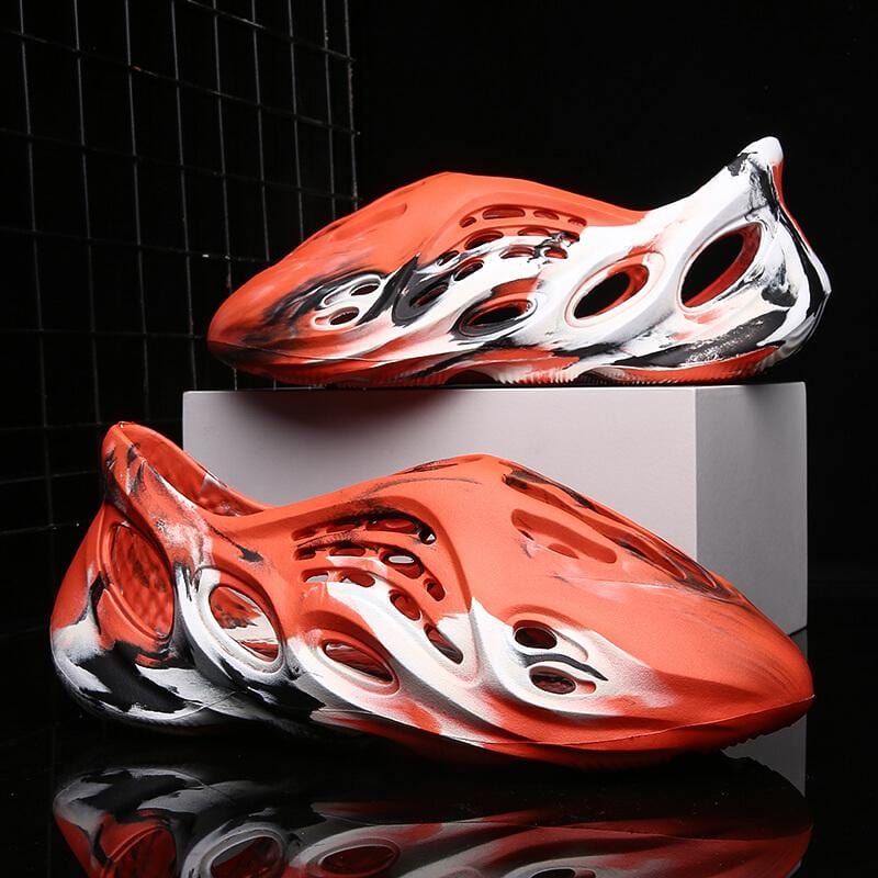 Foam Runner Orange Red Camouflage