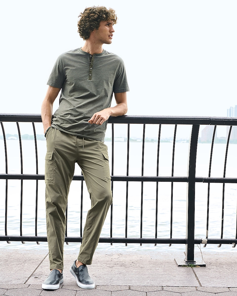 Express Men, Solid Drawstring Cargo Pant in Thicket