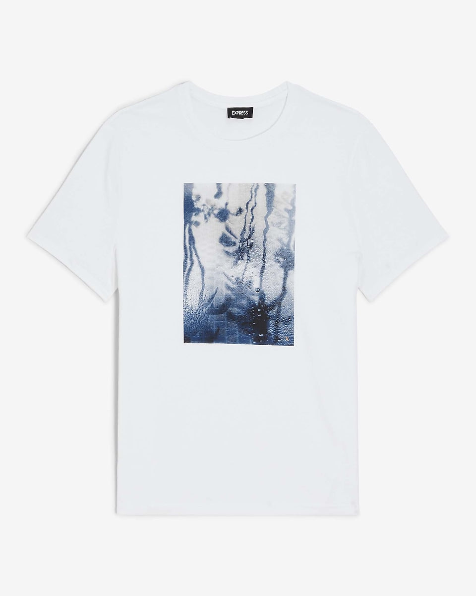 Express Men | White Wet Lens Graphic T-Shirt in Pure White | Express ...