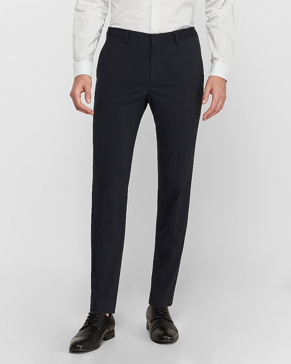 Express Men | Extra Slim Navy Luxe Comfort Knit Suit Pant in Deep Navy ...