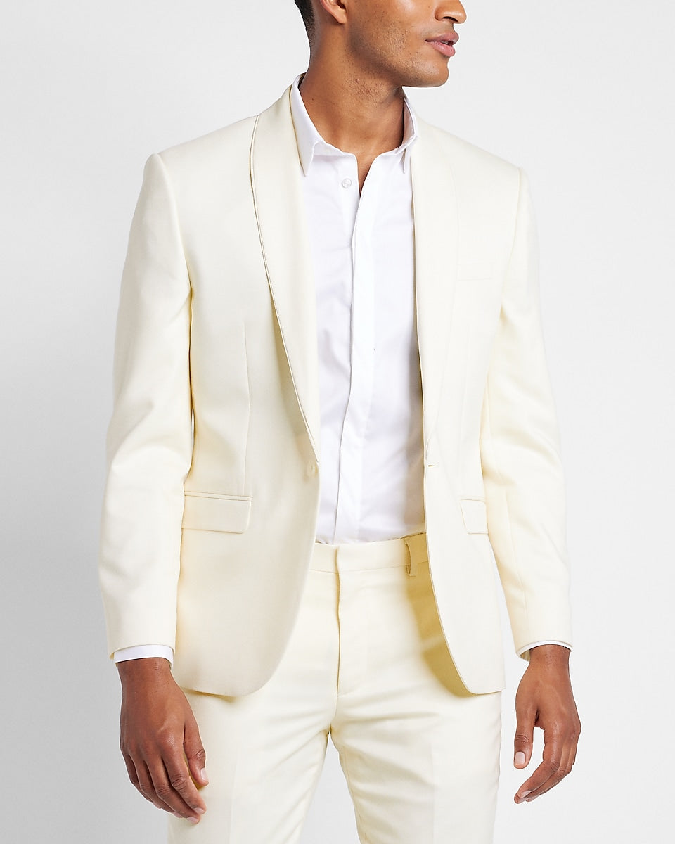 Express Men | Limited Edition Conscious Edit Extra Slim Ivory Tuxedo ...