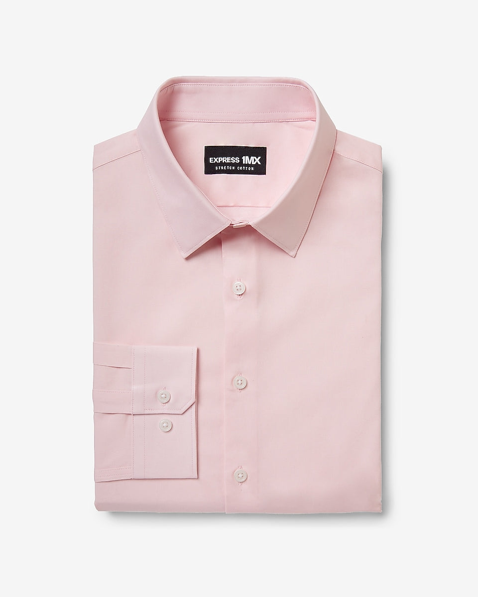 Solid Stretch Cotton Shirt