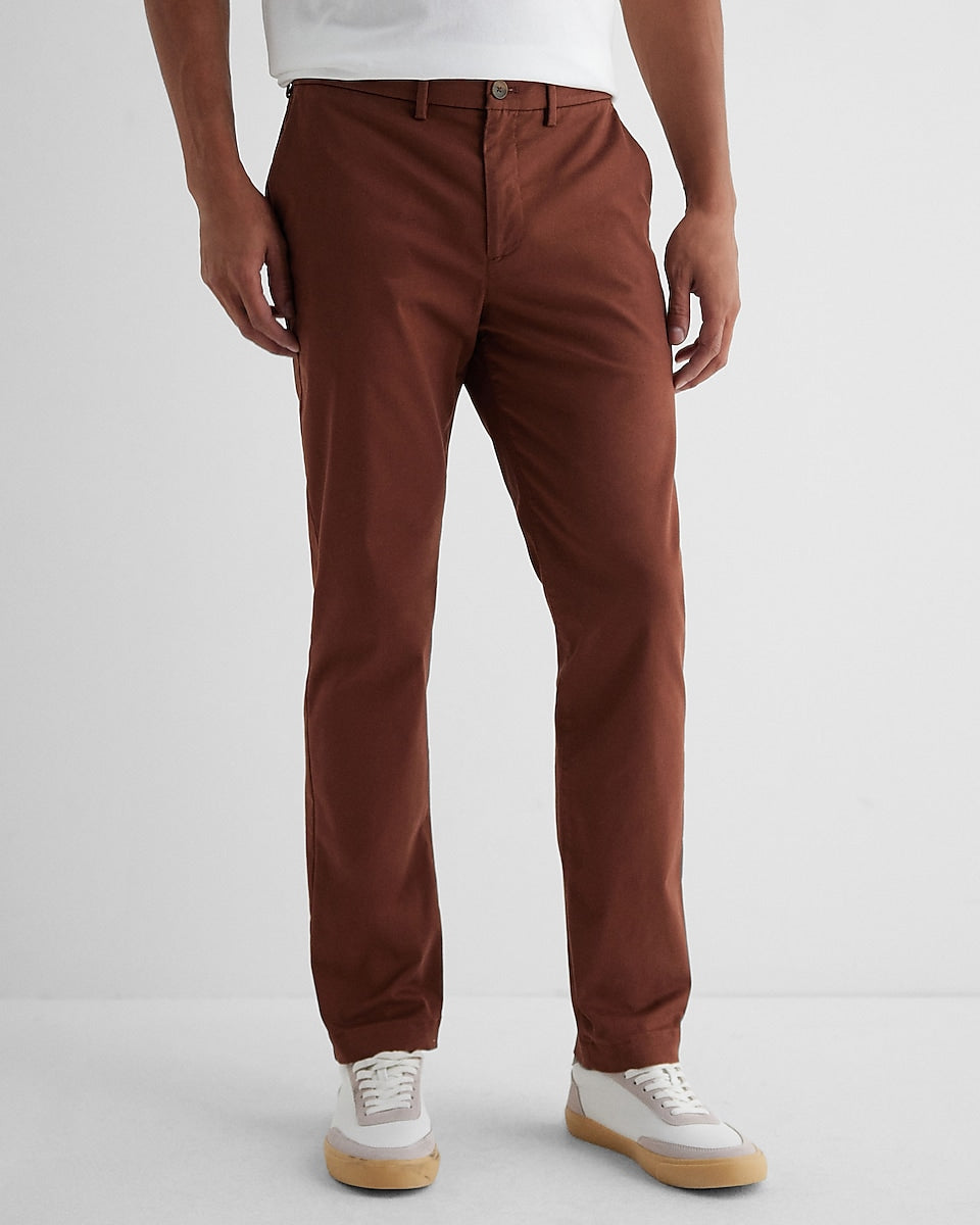 Express Men | Slim Hyper Stretch Chino in Cappuccino | Express Style Trial