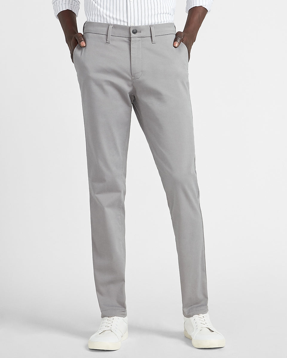 Express Men | Skinny 365 Comfort Hyper Stretch Chino in Crystal Gray ...