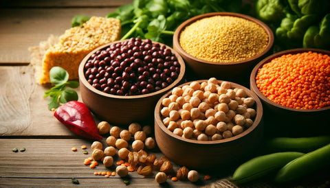 Plant-based proteins like lentils, chickpeas, and quinoa are excellent for vegetarians.